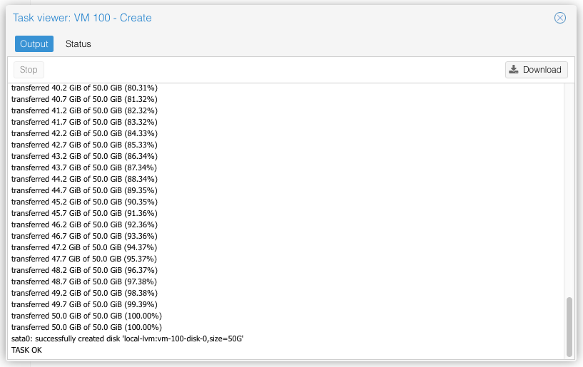 proxmox-vm-imported