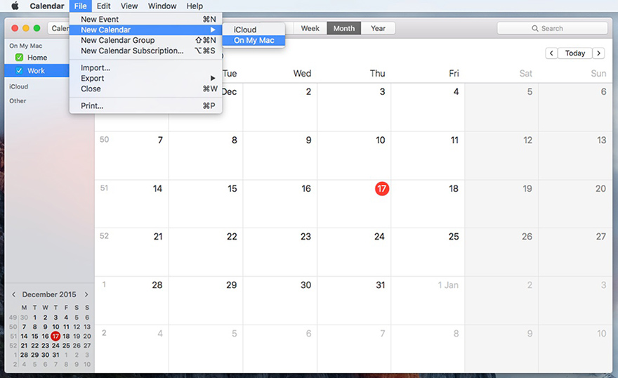 How to publish events using Apple Calendar on Mac OS X | Axigen